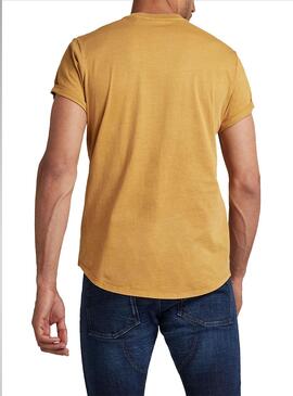 T-Shirt Ciglia G-Star Amarilla per Uomo