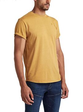 T-Shirt Ciglia G-Star Amarilla per Uomo