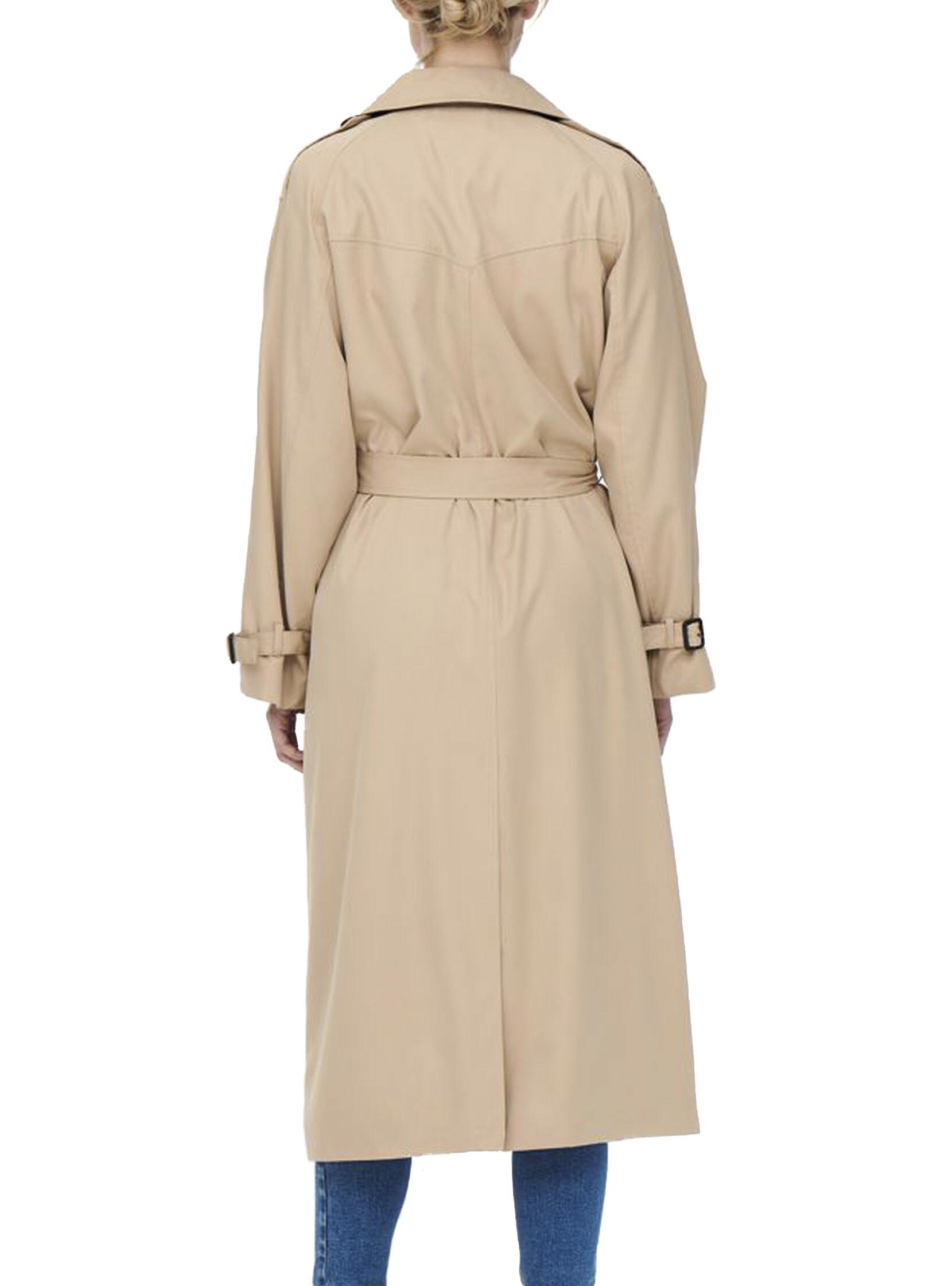 Gabardina Only Chloe Double Beige per Donna