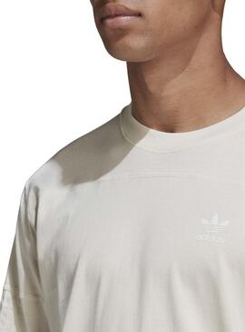 T-Shirt Adidas Clean Classics Beige per Uomo