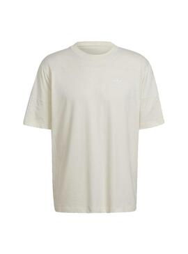 T-Shirt Adidas Clean Classics Beige per Uomo