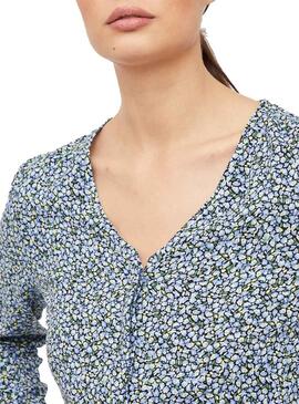 Camicia Vila Vipaya Scollo a V Stampata per Donna