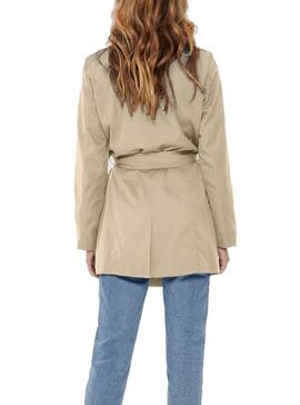 Gabardina Only Valerie Beige per Donna