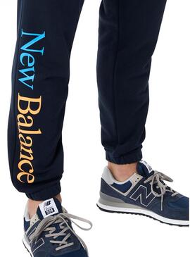 Pantalone New Balance Essentials Celebrate Blu Navy