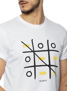 T-Shirt Klout 3 En Raya Bianco Uomo e Donna