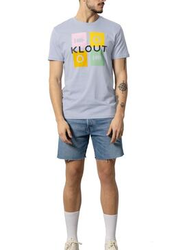 T-Shirt Klout Puzzle Blu 