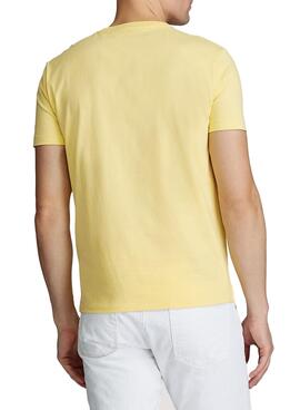 T-Shirt Polo Ralph Lauren Slim Giallo Uomo