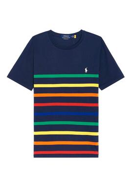 T-Shirt Polo Ralph Lauren Sport Strisce per Uomo