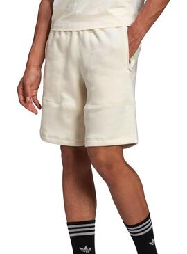 Pantaloncini Adidas 3 Stripes Beige per Uomo