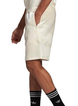 Pantaloncini Adidas 3 Stripes Beige per Uomo