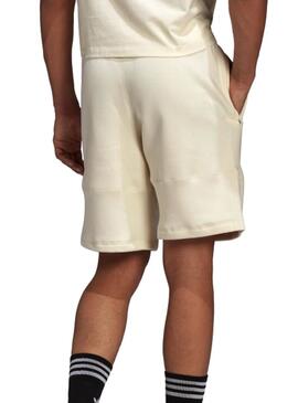 Pantaloncini Adidas 3 Stripes Beige per Uomo
