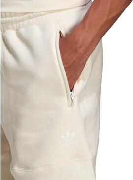 Pantaloncini Adidas 3 Stripes Beige per Uomo