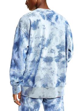 Felpa Tommy Jeans Dettaglio tie dye Crew Uomo