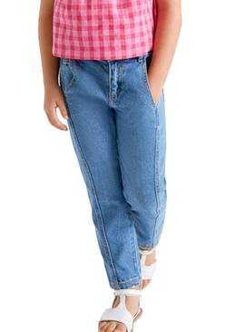 Jeans Mayoral Slouchy Blu per Bambina