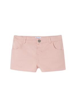 Pantaloni Corto Mayoral Felpa Rosa per Bambina