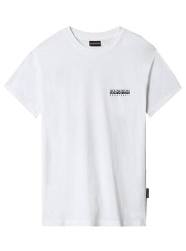 T-Shirt Napapijri Veny Bianco per Donna