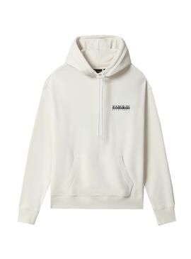Felpa Napapijri Veny Fiori Bianco per Donna