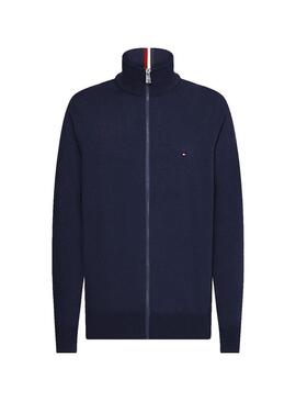 Giacca Tommy Hilfiger 1985 Knitted Blu Navy Uomo