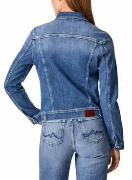 Giubbotto Denim Pepe Jeans Thrift Blu per Donna
