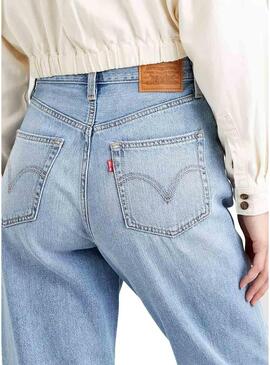 Jeans Levis High Loose Taper Blu Donna