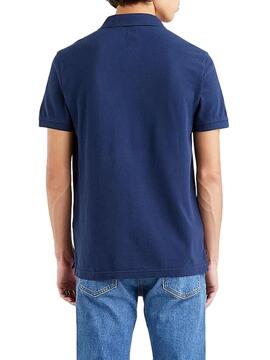 Polo Levis Housemark Blu Navy per Uomo