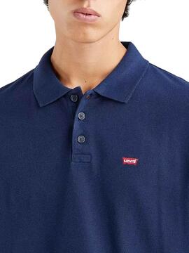 Polo Levis Housemark Blu Navy per Uomo