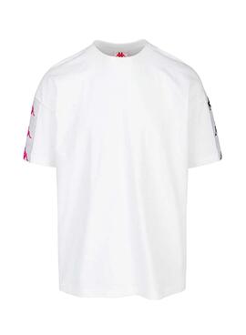 T-Shirt Kappa Lilla Authentic Bianco per Uomo