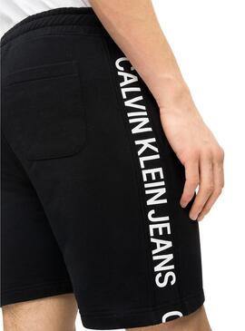 Shorts Calvin Klein Side Institutional Black