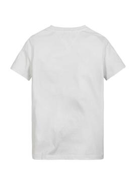 T-Shirt Tommy Hilfiger Tape Illustrazione Bianco Bambino