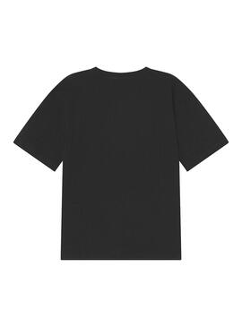 T-Shirt Calvin Klein Stack Logo Relaxed Nero
