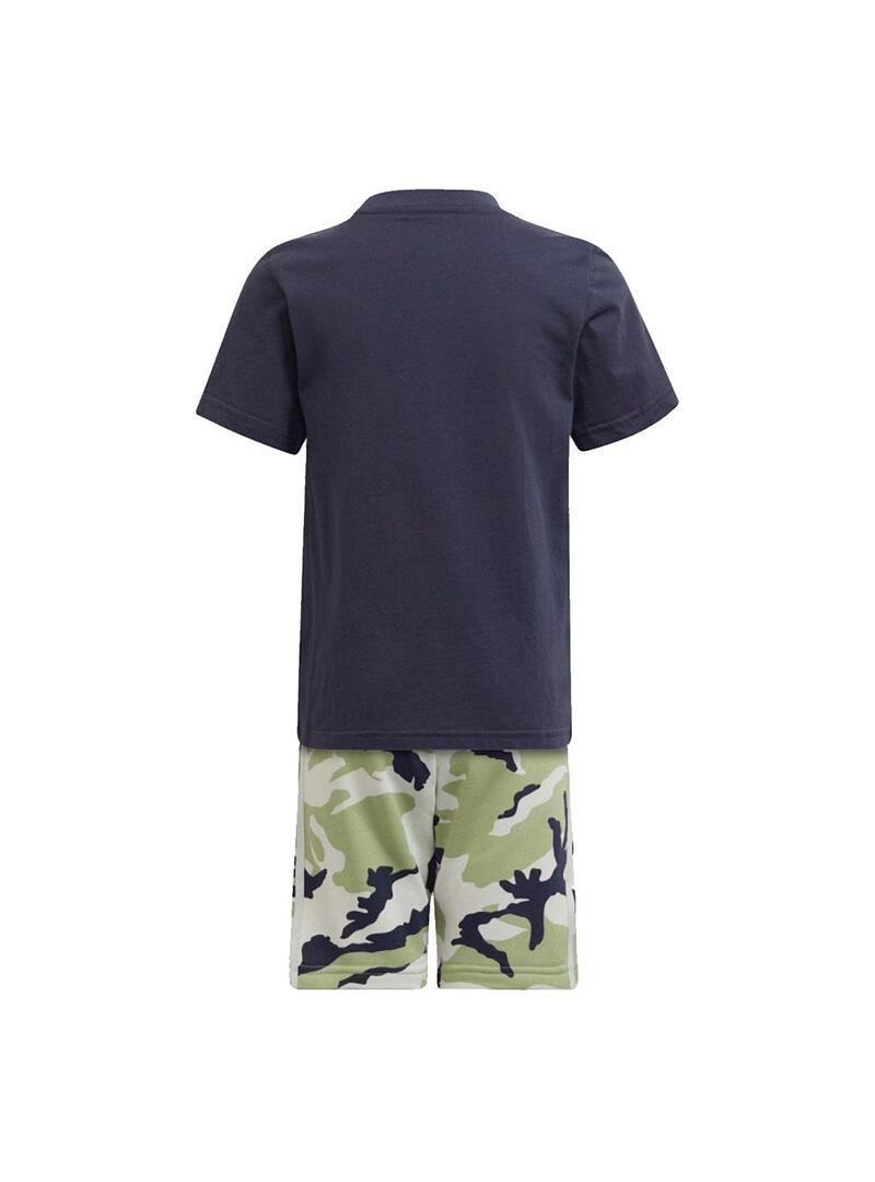 Set Adidas T-Shirt e Bermuda Camouflage Bambino