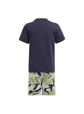 Set Adidas T-Shirt e Bermuda Camouflage Bambino