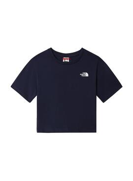 T-Shirt The North Face Simple Dome Blu Navy Bambina