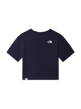 T-Shirt The North Face Simple Dome Blu Navy Bambina