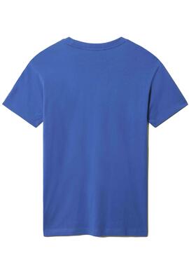 T-Shirt Napapijri Sella Blu per Uomo