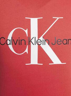 T-Shirt Calvin Klein stagionale Monogram Rosso