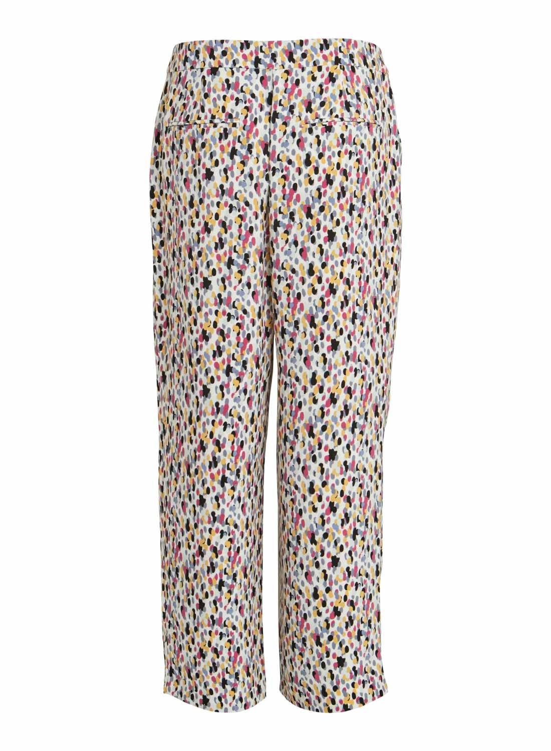 Pantaloni Vila Nahla Regular Estampado Multi Donna