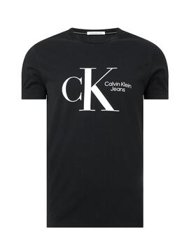 T-Shirt Calvin Klein Dynamic Logo Nero Uomo
