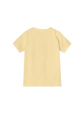T-Shirt Name It Denkel Amarilla per Bambino