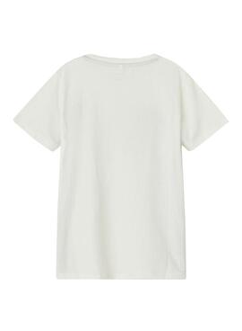 T-Shirt Name It Famos Hello Bianco per Bambino