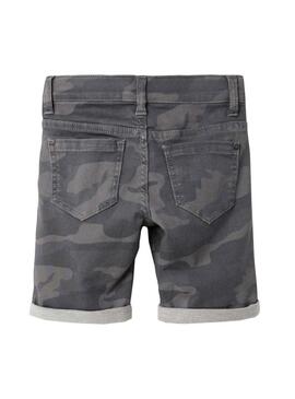 Bermuda Denim Name It Theo Tayson Camo Grigio Bambino