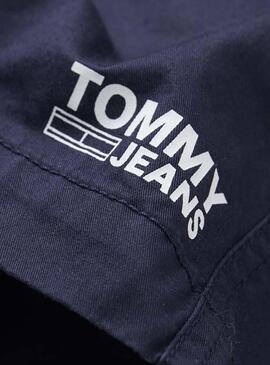 Shorts Tommy Jeans Basketball Blu Navy Uomo