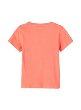 T-Shirt Name It Didrik Arancione per Bambino