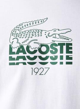 T-Shirt Lacoste TH1228 Bianco per Uomo