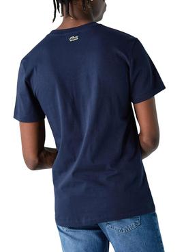 T-Shirt Lacoste TH1228 Blu Navy per Uomo