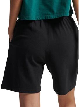 Short Superdry Code Core Sport Nero per Donna