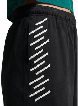 Short Superdry Code Core Sport Nero per Donna