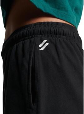 Short Superdry Code Core Sport Nero per Donna