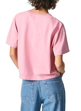 T-Shirt Pepe Jeans Nina Rosa per Donna