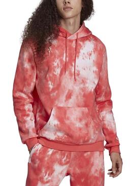 Felpa Adidas Essential Tie Dye Rosa per Uomo